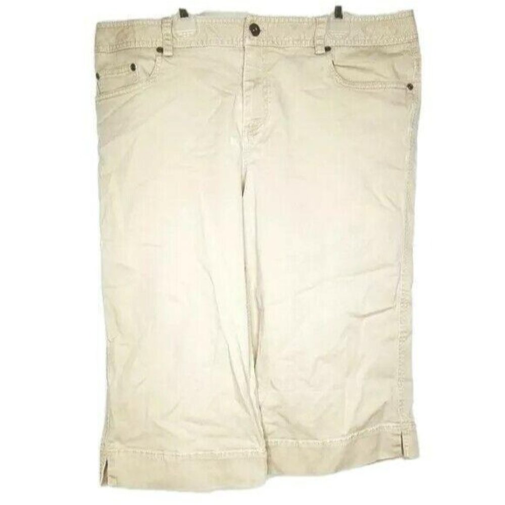Rafaella Khaki Capris Cropped Pants Size 14 Khakis